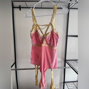 Solstice Intimates bodysuit with harness detail